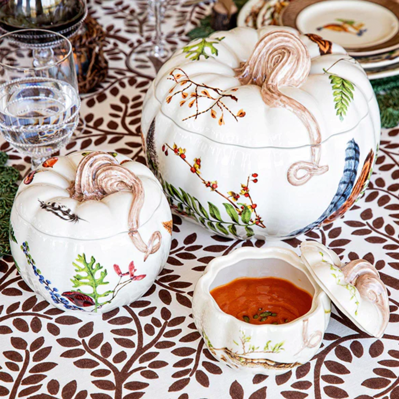 FOREST WALK PUMPKIN LIDDED SOUP BOWL