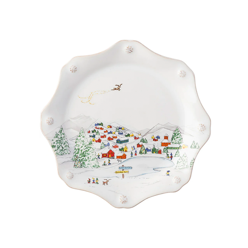 SCALLOPED DESSERT SALAD SET 4 B&T NORTH POLE