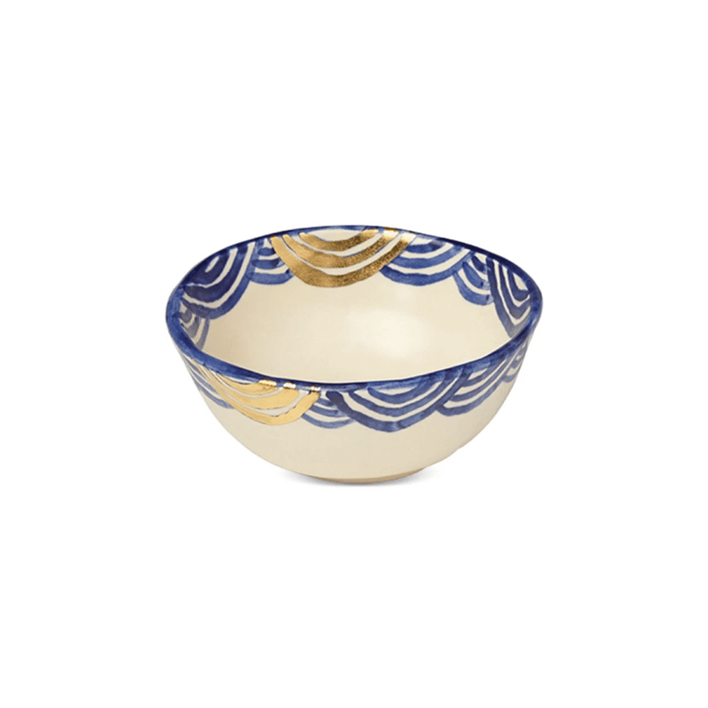 POMPEII BLU LAND DW SERVE BOWL - Disponible en Corinne Regalos