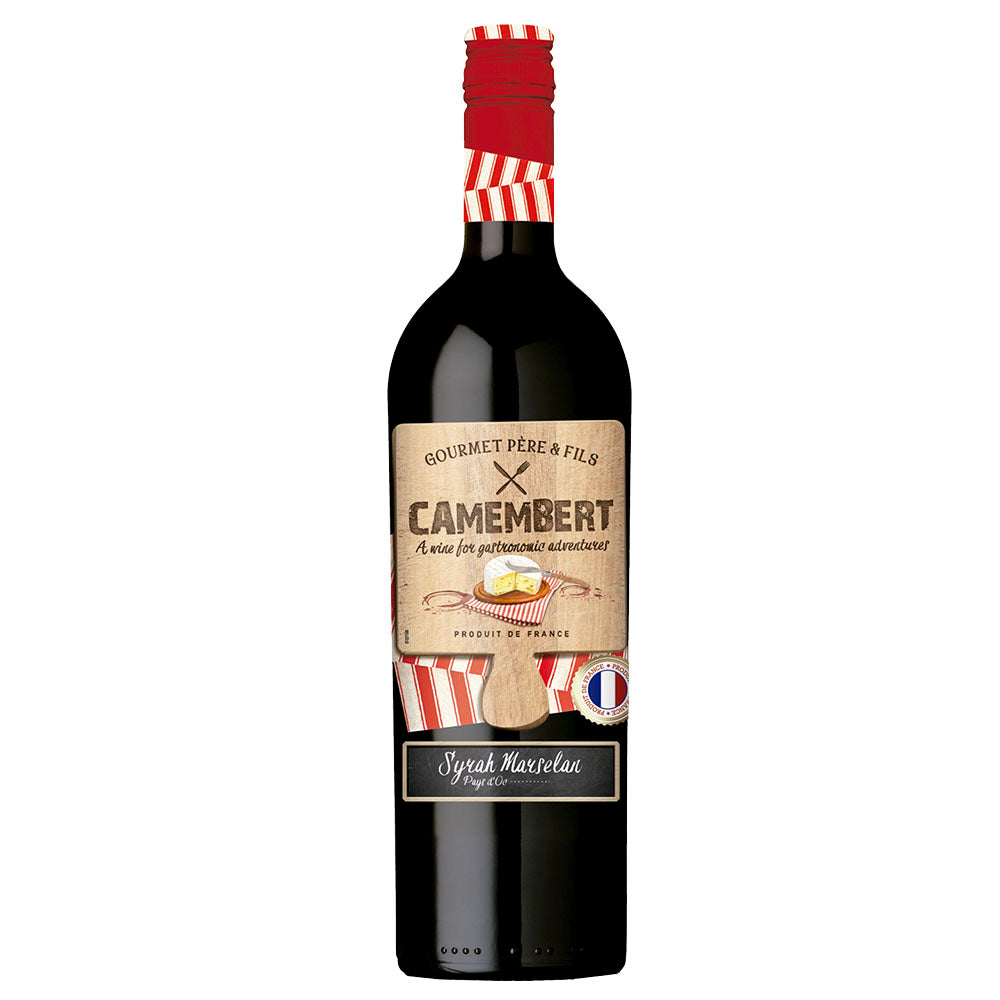 VINO CAMEMBERT SYRAH MARSELAN 6/750 - GOURMET PERE & FILS - Compralo en CorinneRegalos.com
