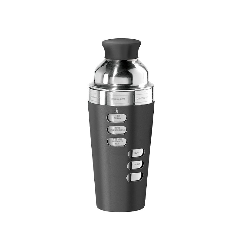 STAINLESS STEEL 8 RECIPE COCKTAIL SHAKER 700 ML - Disponible en Corinne Regalos