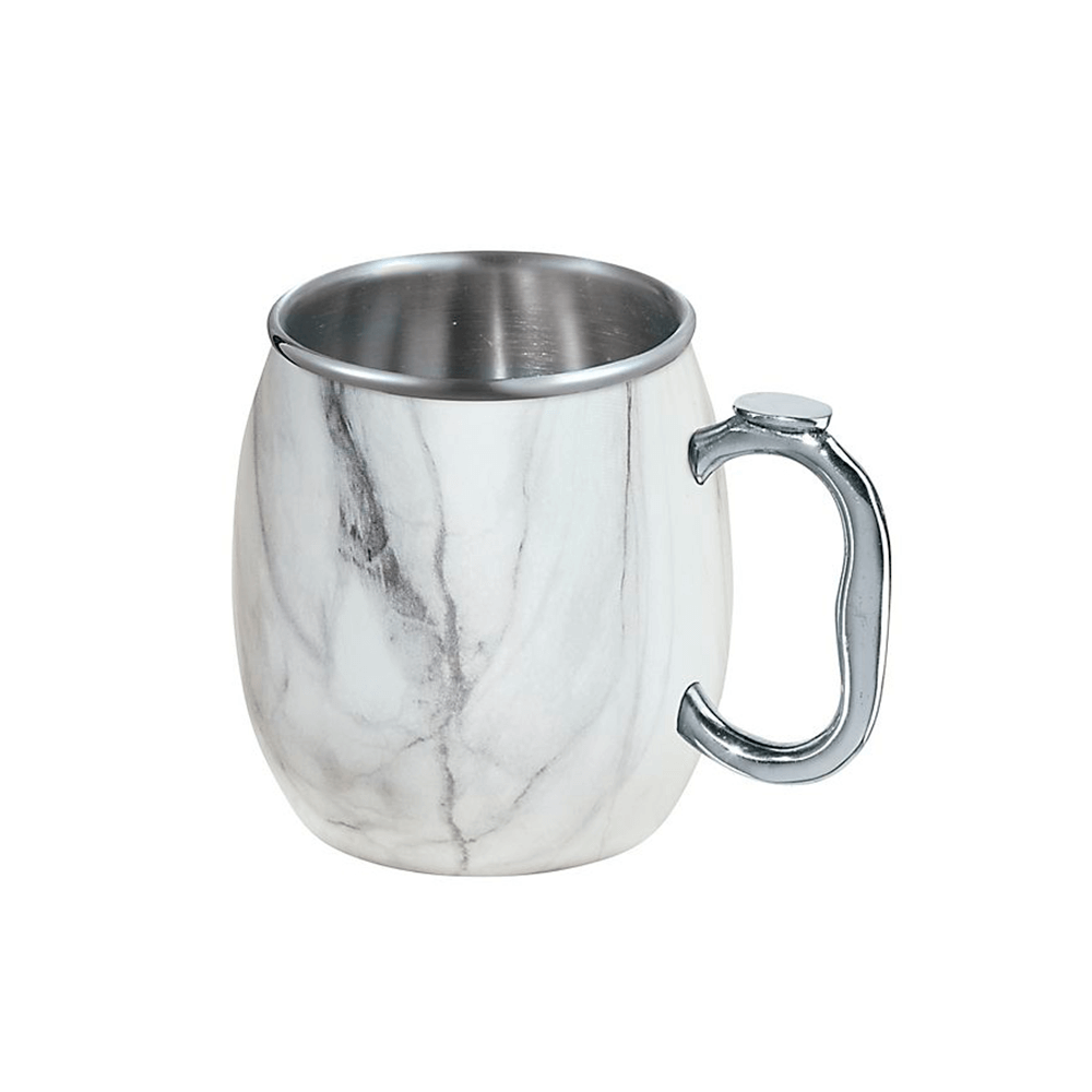 MOSCOW MULE MUG WHITE MARBLE 764271090626 - OGGI - Compralo en CorinneRegalos.com