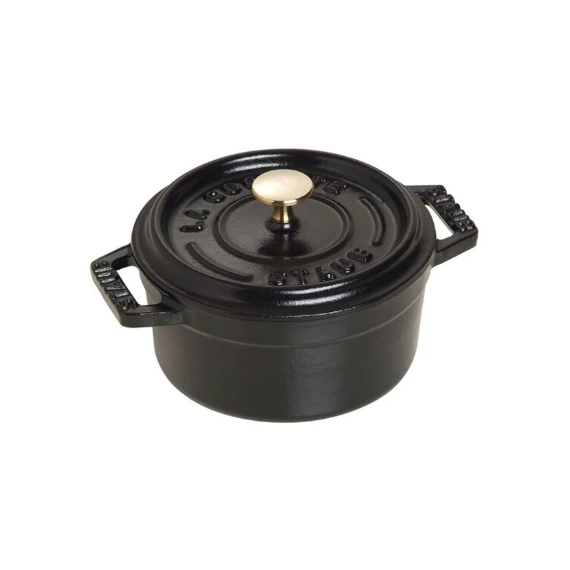 MINI CAZUELA DE HIERRO FUNDIDO DE 10CM COLOR NEGRO - STAUB - Compralo en CorinneRegalos.com