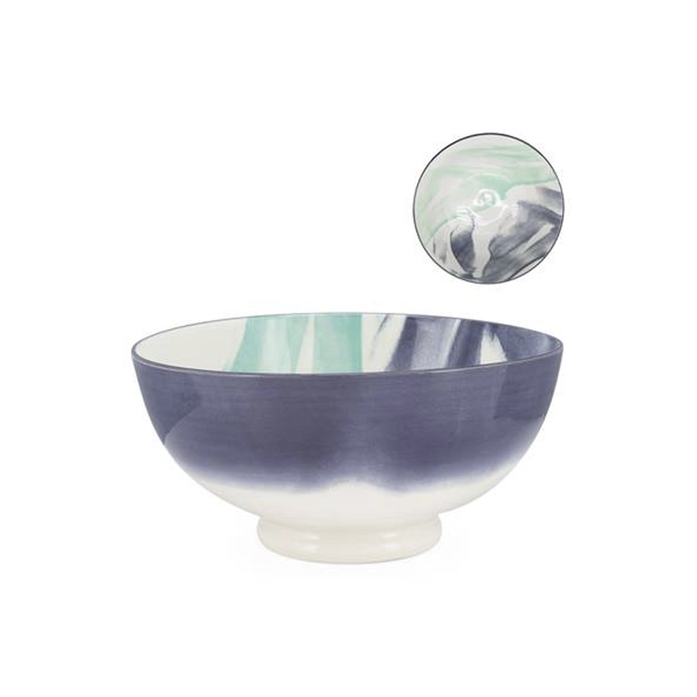 KIRI PORCELAIN 8 LG BOWL - WATERCOLOR BRUSH - Disponible en Corinne Regalos