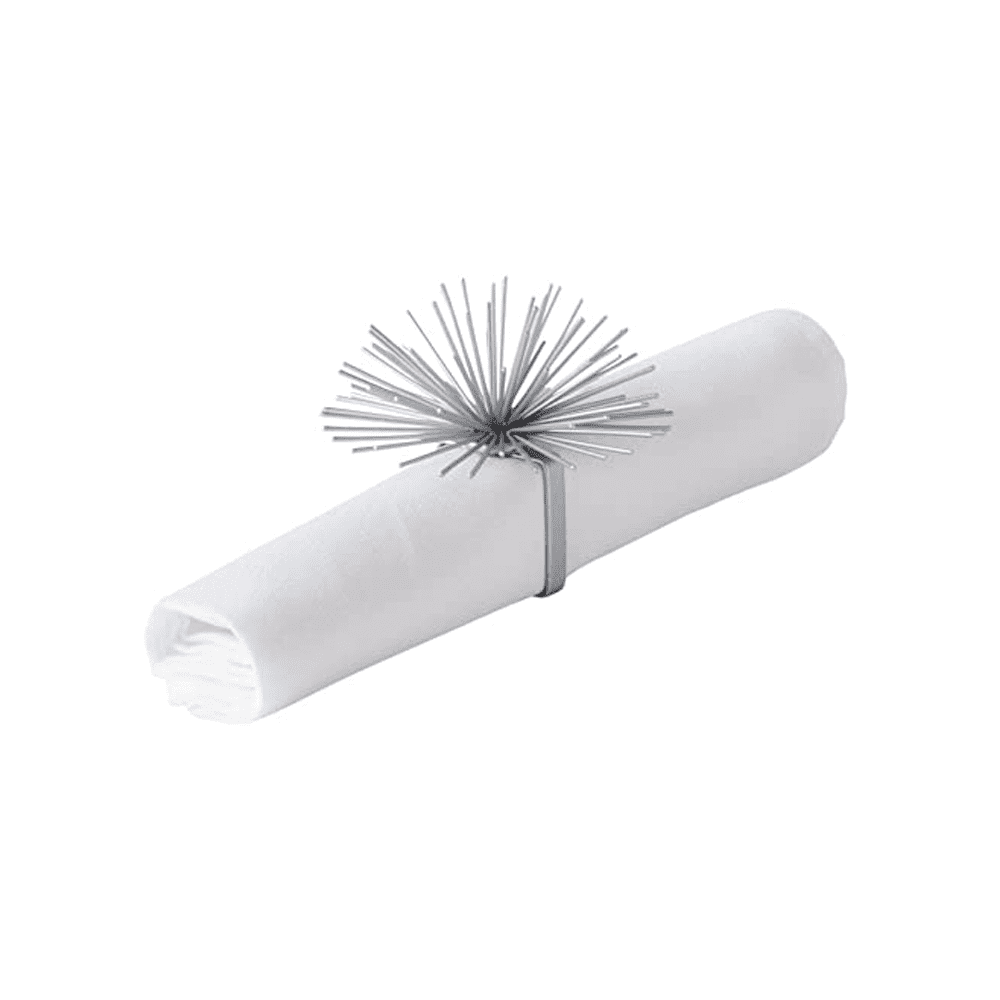 SPIKE POD NAPKIN RING - SILVER - Disponible en Corinne Regalos