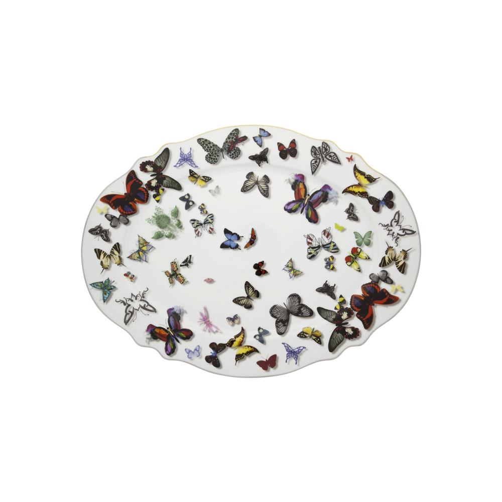 FUENTE OVAL GRANDE LACROIX BUTTERFLY - Disponible en Corinne Regalos