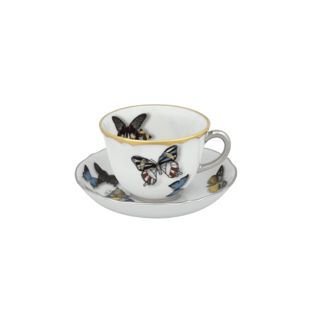 JUEGO DE 2 TAZAS DE CAFÉ C/PLATILLO - Disponible en Corinne Regalos