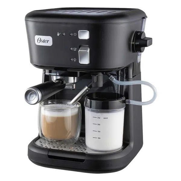 CAFETERA PARA ESPRESSO CAPUCHINO NEGRA - OSTER - Compralo en CorinneRegalos.com