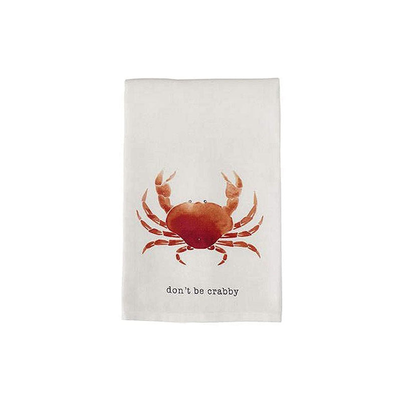 CRAB ICON DISH TOWEL - MUD PIE - Compralo en CorinneRegalos.com