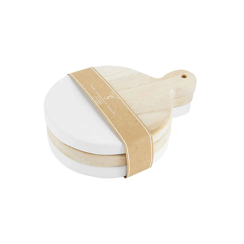 CIRCULAR MINI PAULI BOARDS - MUD PIE - Compralo en CorinneRegalos.com