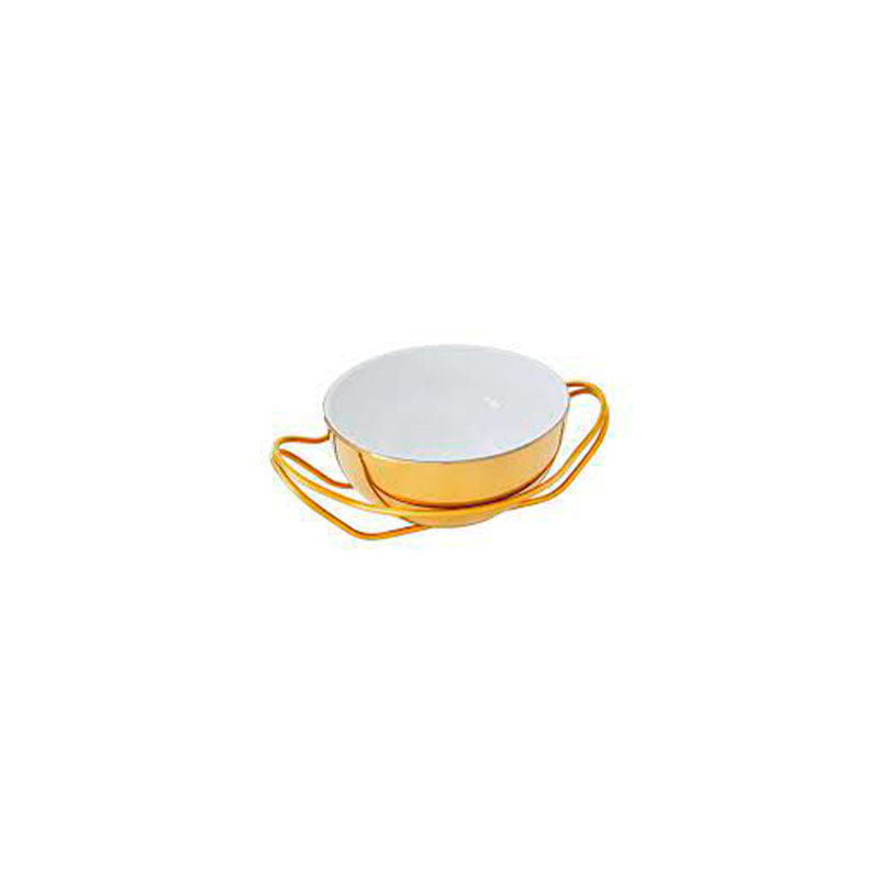 NEW LIVING PVD HI-TECH GOLD HOLDER W/SPAHETTI PORCELAIN 27 CM. - SAMBONET - Compralo en CorinneRegalos.com