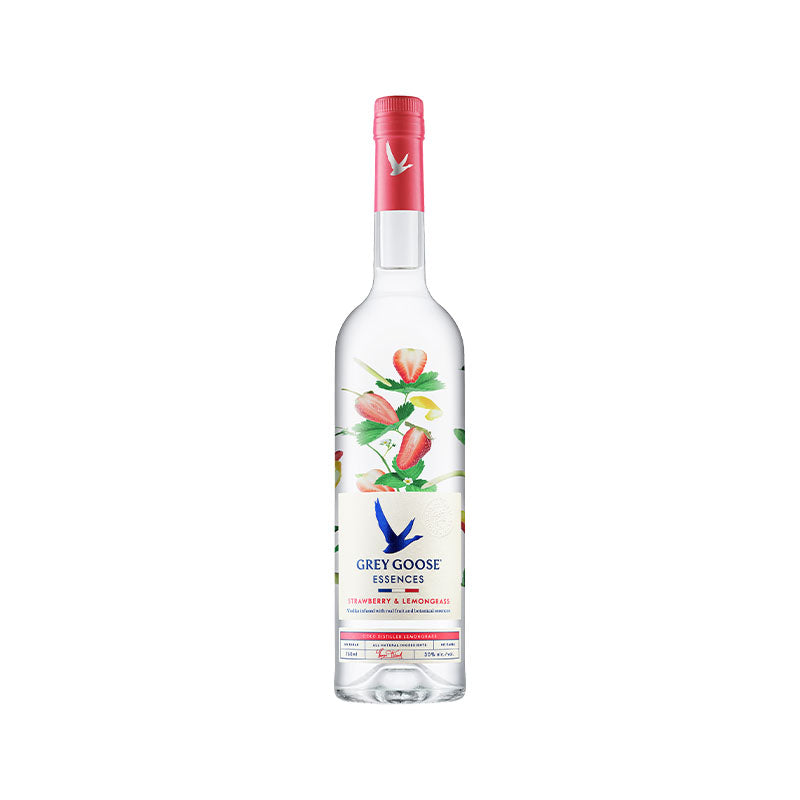 VODKA GREY GOOSE ESSENCES STRAWBERRY & LEMONGRASS 6/750 - Disponible en Corinne Regalos