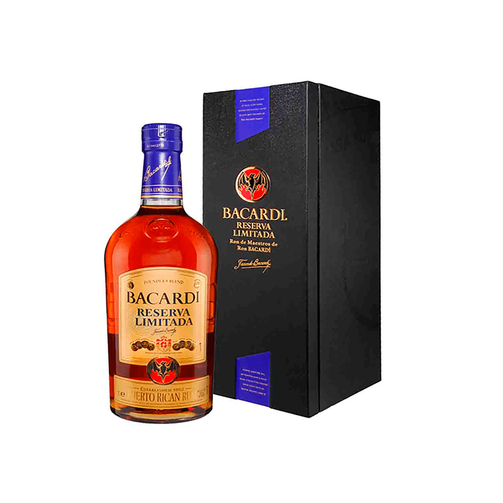 RON BACARDI RESERVA LIMITADA 6/750 - Disponible en Corinne Regalos