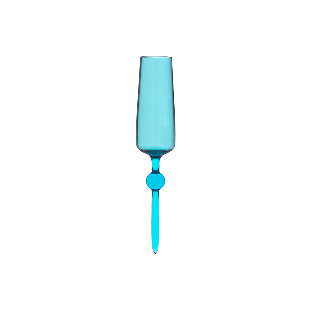 THE BEACH GLASS CHAMPAGNE FLUTES BLUE - Disponible en Corinne Regalos