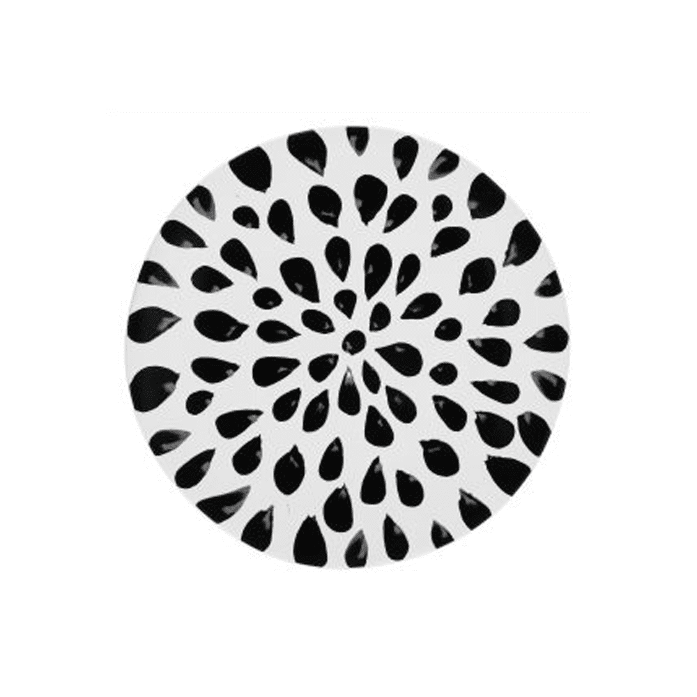 NOIR DINNER PLATES 27.5 CM (DROPS) - Disponible en Corinne Regalos