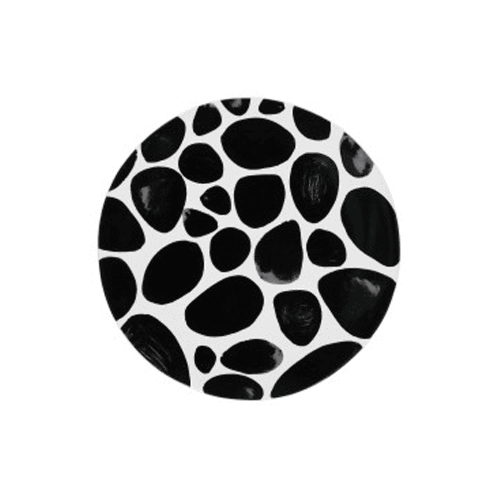 NOIR DINNER PLATES 27.5 CM (STONES) - Disponible en Corinne Regalos