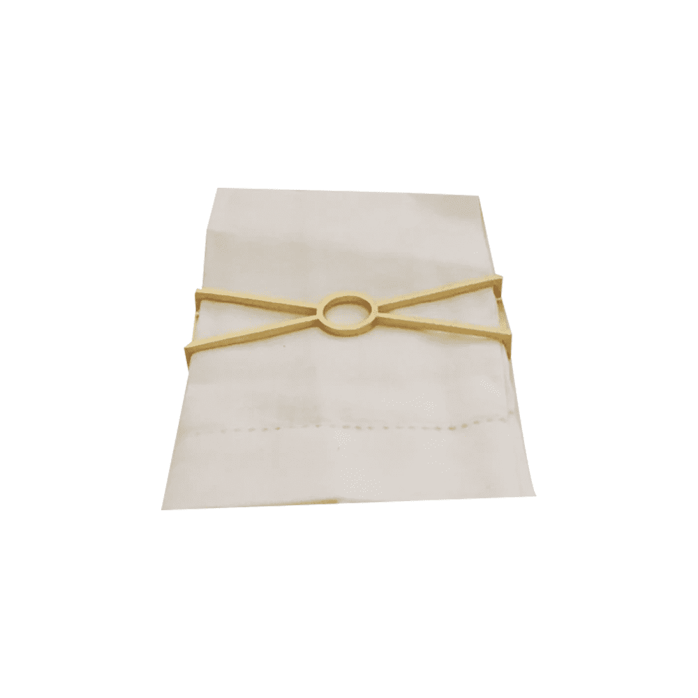 CIRCLE X WRAP MATTE GOLD - Disponible en Corinne Regalos