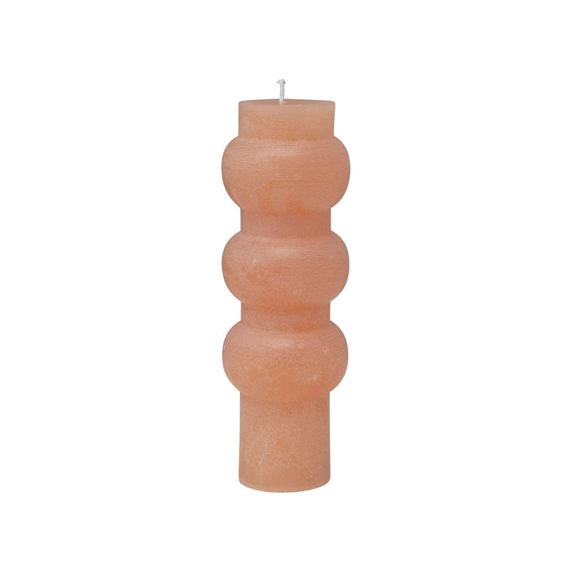 "3""Rnd x 9""H Unscented TotemPillar Candle, Citrus" - Disponible en Corinne Regalos