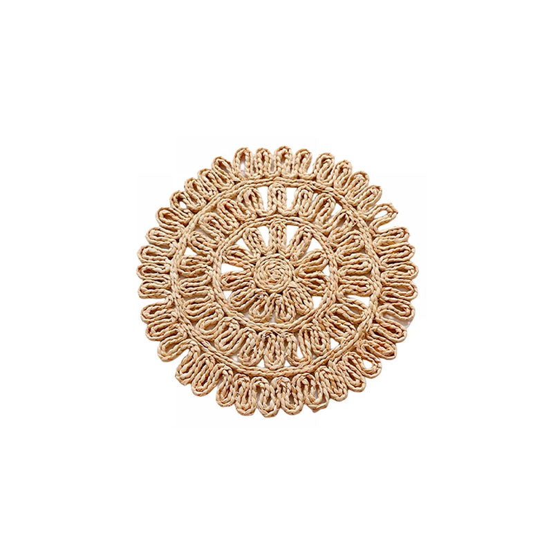 "15"" Rnd Woven Straw Placemat, Natural" - CREATIVE CO-OP - Compralo en CorinneRegalos.com