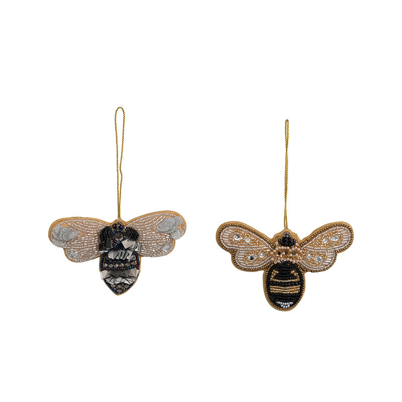 "2-3/4""H Beaded Fabric Bee" - Disponible en Corinne Regalos