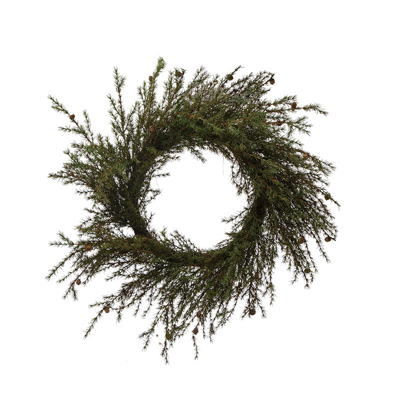 "55"" Rnd Faux Hemlock Wreath w" - Disponible en Corinne Regalos