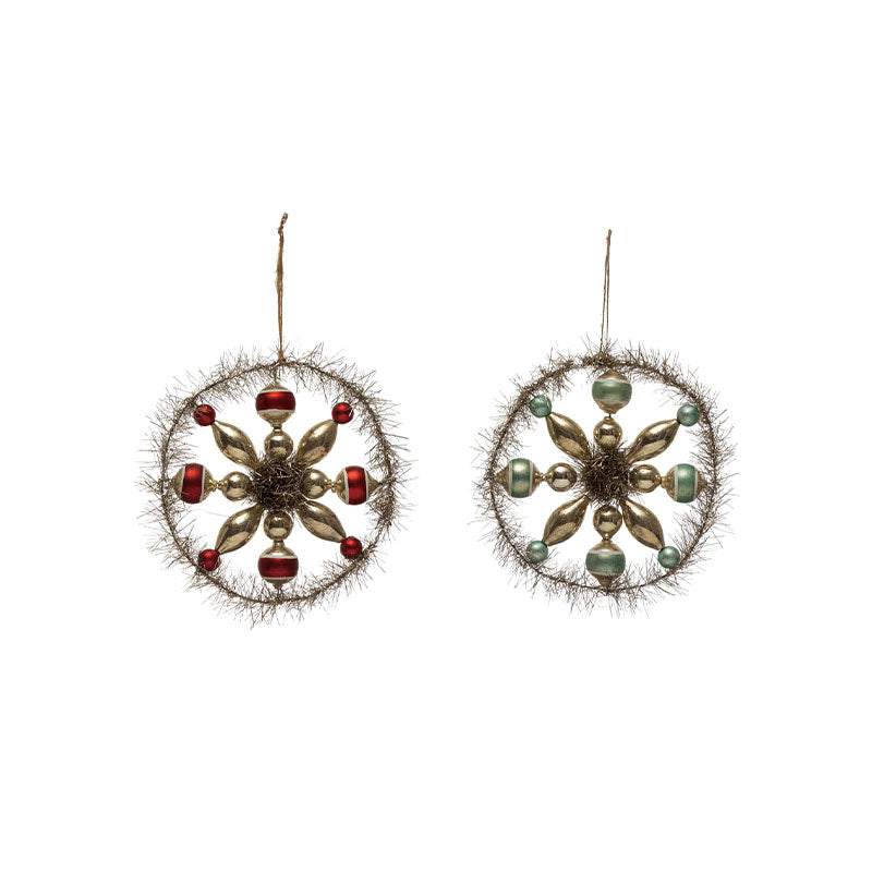 "6""H Hand-Painted Mercury Glass" - Disponible en Corinne Regalos