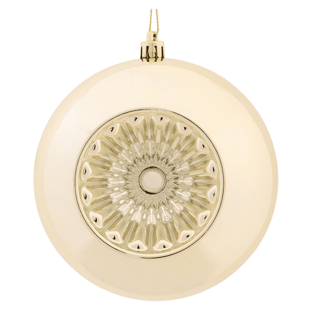 4.75 INCH CHAMPAGNE SHY STAR BRITE BALL - Disponible en Corinne Regalos