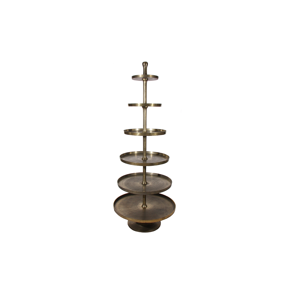ETAGERE-6 ANTIQUE GOLD 200CM D31-80CM;200CM - SHISHI - Compralo en CorinneRegalos.com