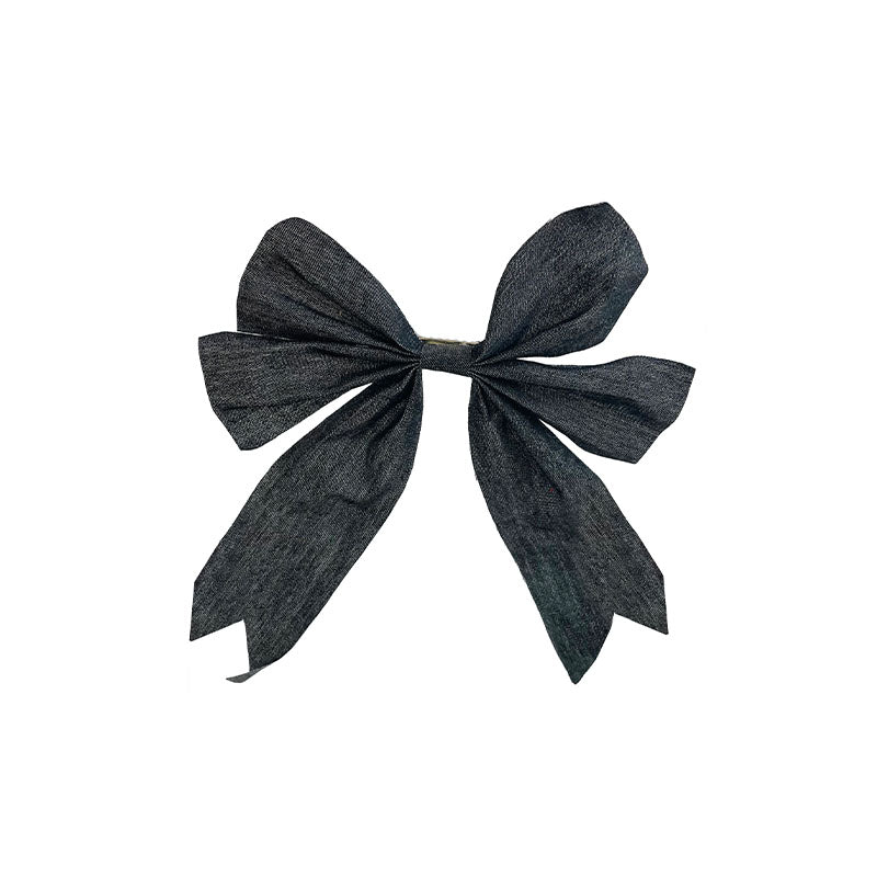 Bow gray with clip 22cm - SHISHI - Compralo en CorinneRegalos.com