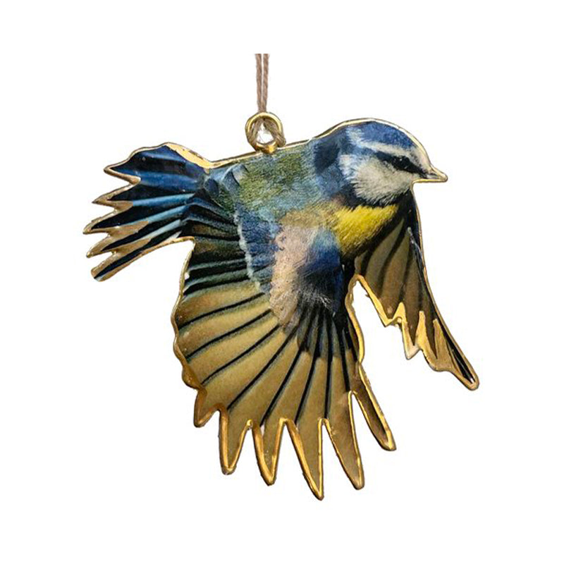 Metal flat great tit 11cm - SHISHI - Compralo en CorinneRegalos.com