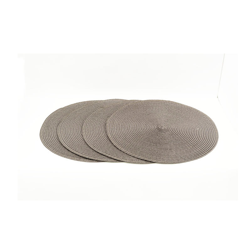 ROUND WOVEN PLACEMAT S/4 EGGPLANT - TAG - Compralo en CorinneRegalos.com
