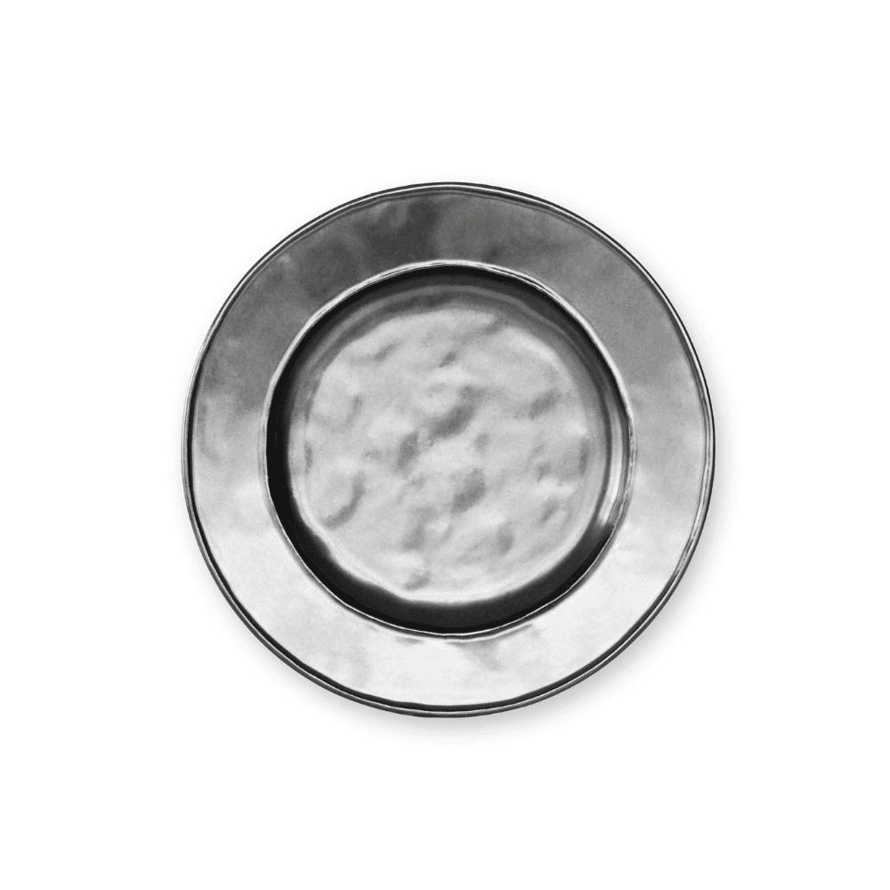 ROUND SIDE PLATE PEWTER 7 W