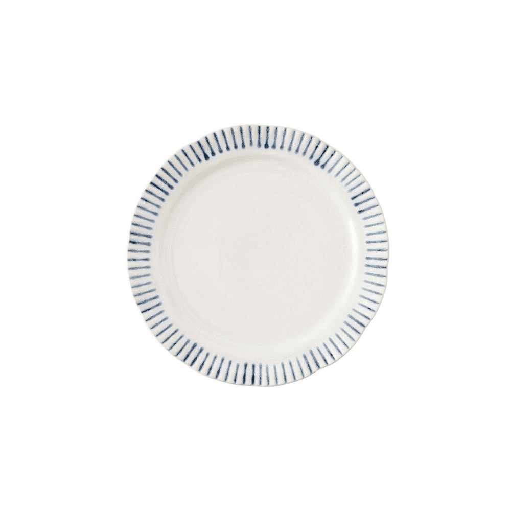 DESSERT SALAD PLATE SITIO STRIPE INDIGO 9 W