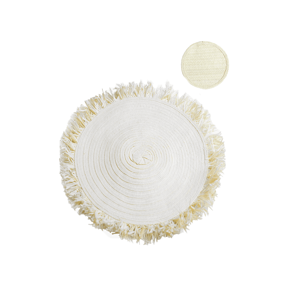 Zenu Place Mats Coasters Set of 4 Natural - Disponible en Corinne Regalos