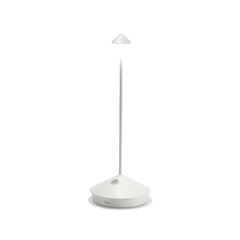 LÁMPARA PINA PRO COLOR BLANCO DE MESA LED REGULABLE DE ENCENDIDO - ZAFFERANO - Compralo en CorinneRegalos.com