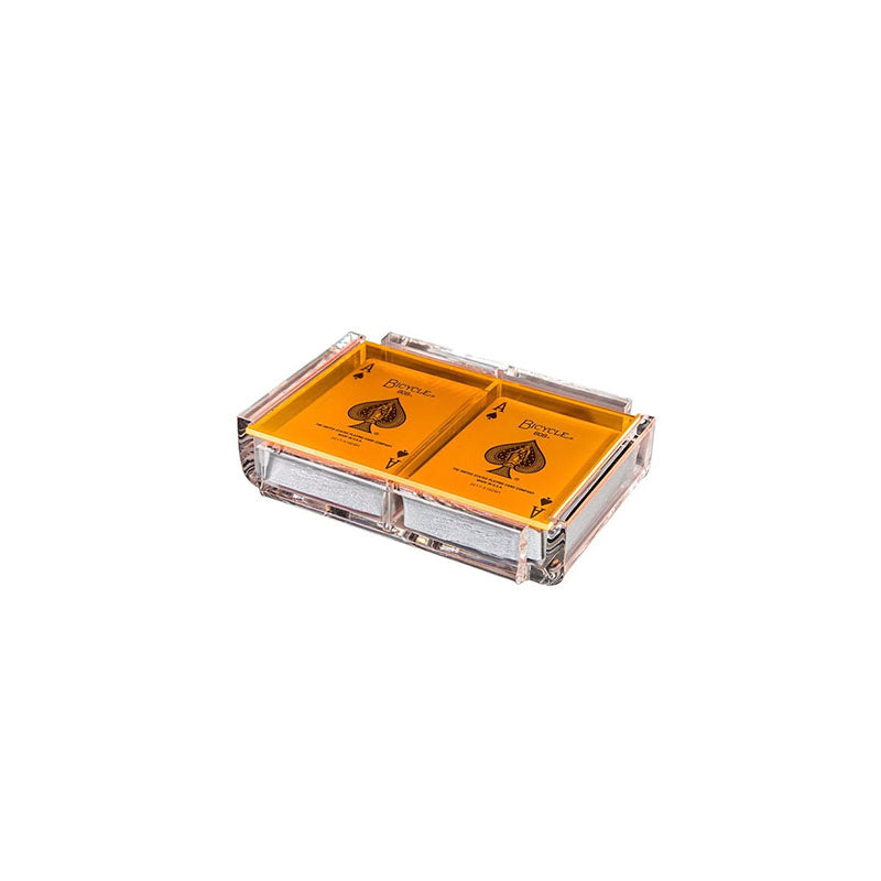 BARAJA DE CARTAS DE LUJO "LA PINTA" NARANJA - LUXE DOMINOES - Compralo en CorinneRegalos.com