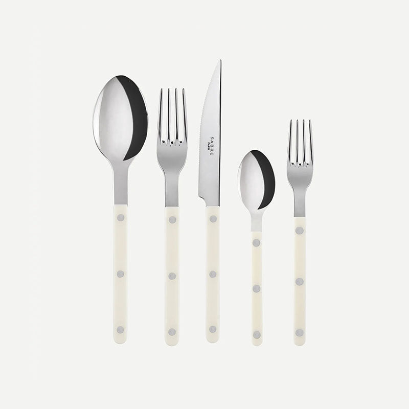 5 PCS PLACE SETTING 1BISTRO SOLID OVORY (IV) - Disponible en Corinne Regalos