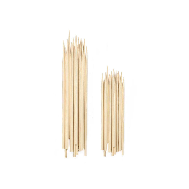 VIOVIA BAMBOO SKEWERS - 4IN & 6IN - 200 PACK - Disponible en Corinne Regalos