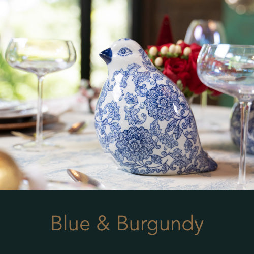 Blue & Burgundy