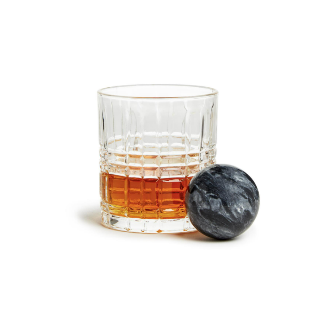 DOUBLE OLD FASHION WHISKY SET INCL STONE BALL - TWO'S COMPANY - Compralo en CorinneRegalos.com