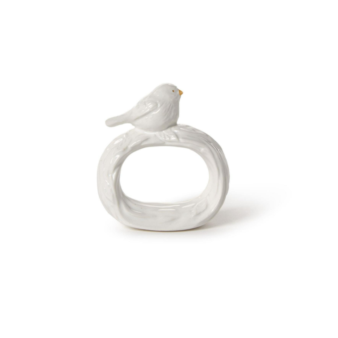 S/4 BIRD NAPKIN RINGS IN GIFT BOX - TWO'S COMPANY - Compralo en CorinneRegalos.com