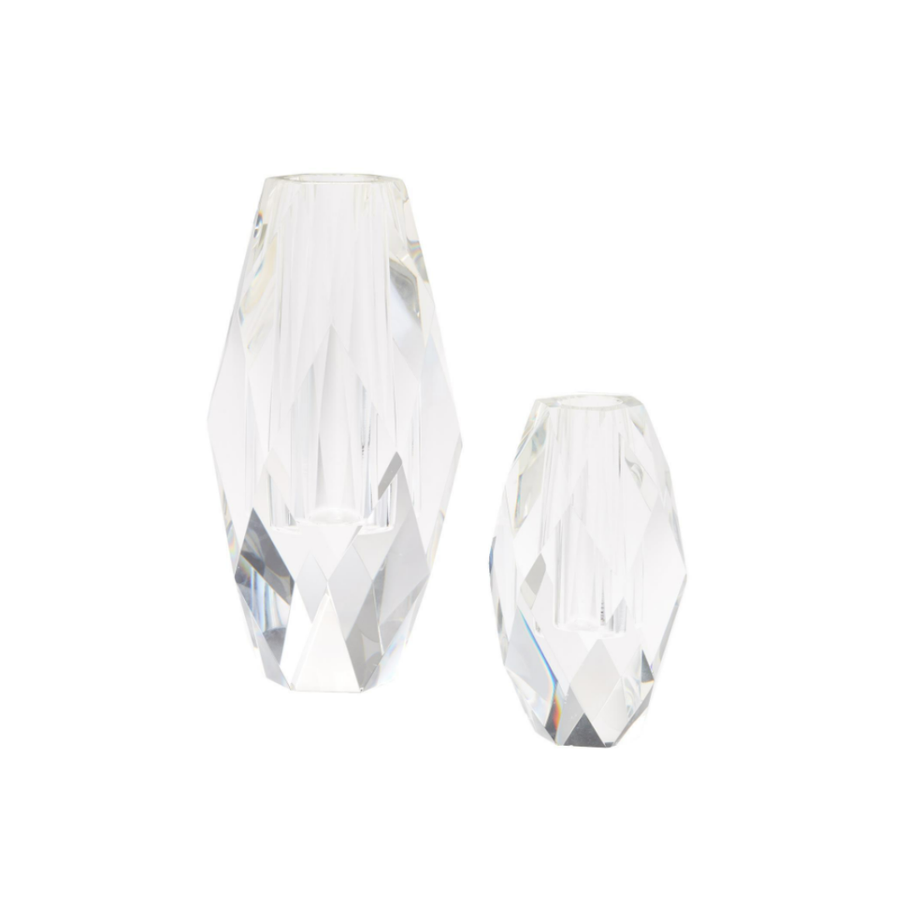 S/2 OVAL FACETED VASE - TWO'S COMPANY - Compralo en CorinneRegalos.com