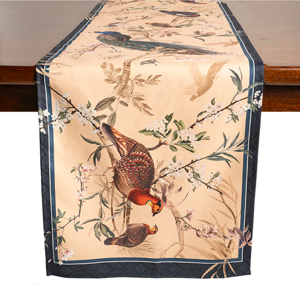 TABLE RUNNER/CAMINOS DE MESA FAISANES 0,48 X 2,40 - MUZALUCI - Compralo en CorinneRegalos.com