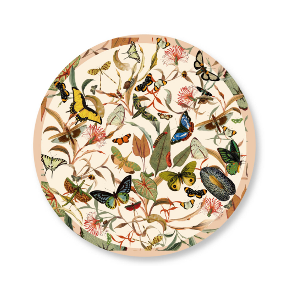 LAZY SUSAN IVORY BUTTERFLY 14/ 35 cms diameter - MUZALUCI - Compralo en CorinneRegalos.com