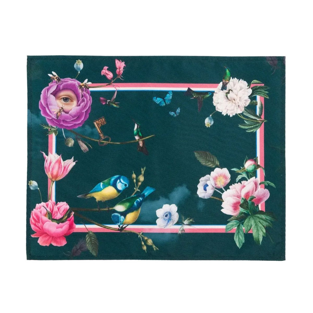 INDIVIDUALES GREEN POLLEN MELODY 45 X 35 - MUZALUCI - Compralo en CorinneRegalos.com