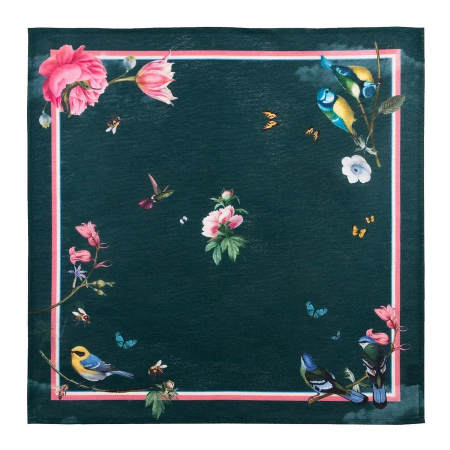 SERVILLETAS GREEN POLLEN MELODY 50 X 50 - MUZALUCI - Compralo en CorinneRegalos.com