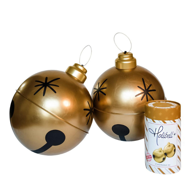 VINTAGE GOLD HOLIBELL - SET OF 2 - HOLIBALL - Compralo en CorinneRegalos.com