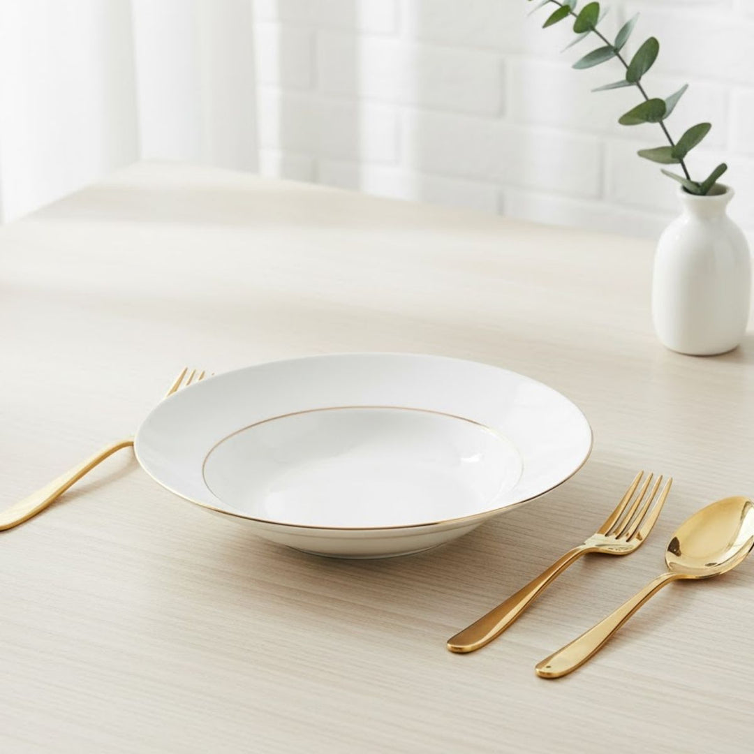 CONTINENTAL DINING GOLD PASTA/RIM SOUP