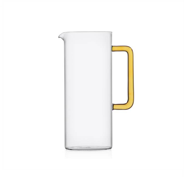 TUBE JUG WITH YELLOW HANDLE - ICHENDORF - Compralo en CorinneRegalos.com