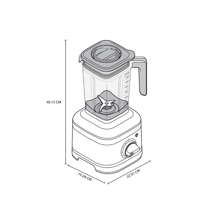 LICUADORA DE 1.5HP 5 VELOCIDADES VASO DE POLICARBONATO DE 56 ONZAS CONTUOR SILVER